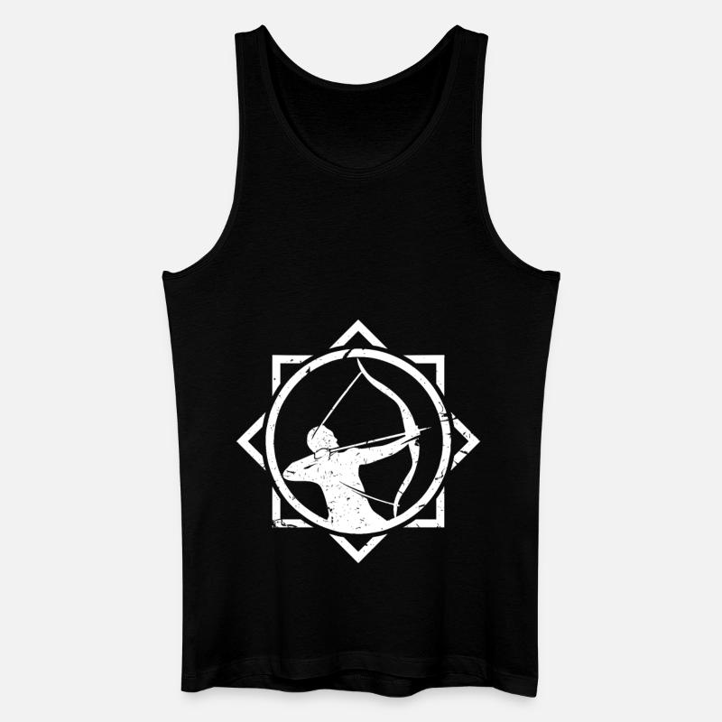 Bogenschütze Bogenschießen - Männer Bio Tank Top - Schwarz