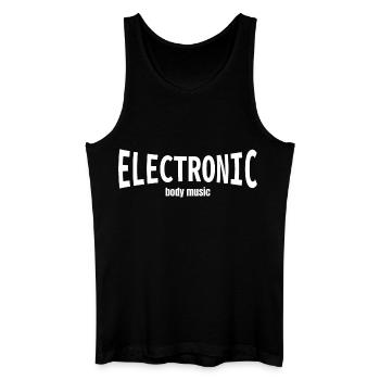 Electronic Body Music - Männer Bio Tank Top - Schwarz - Vorne