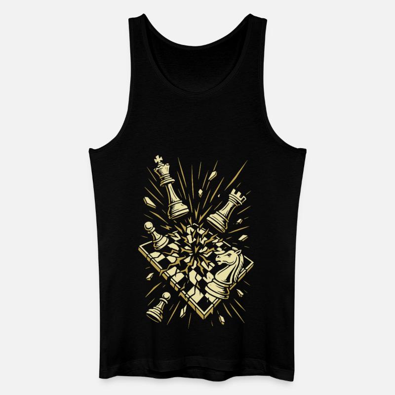 Chess Explosion Masterpiece - Men’s Organic Tank Top - black
