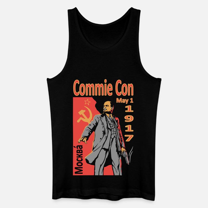 CommieCon1917 - Männer Bio Tank Top - Schwarz
