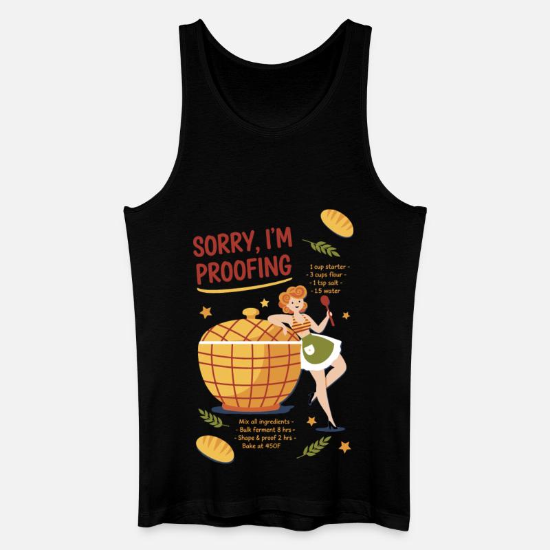 Sauerteigbrot-Backbäcker Entschuldigung, ich werde gehen - Männer Bio Tank Top - Schwarz