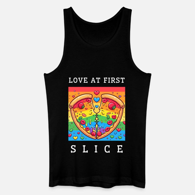 Liebe auf den ersten Schnitt - Männer Bio Tank Top - Schwarz