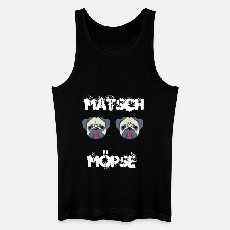 Matsch Möpse - Männer Bio Tank Top - Schwarz
