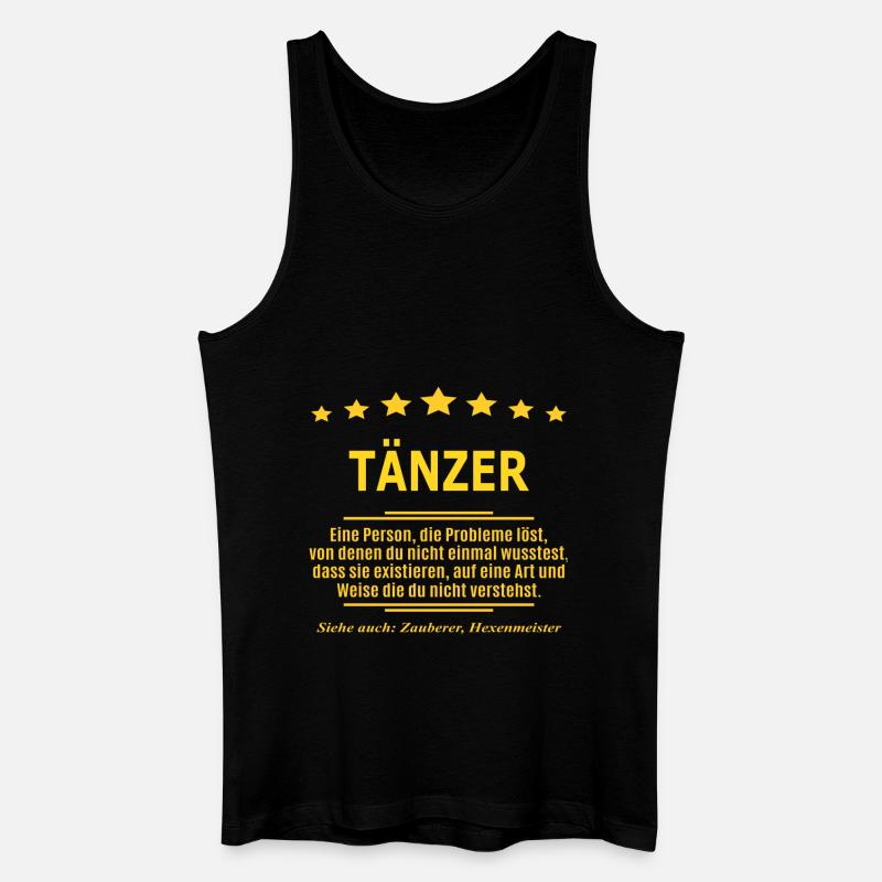 TÄNZER - Männer Bio Tank Top - Schwarz