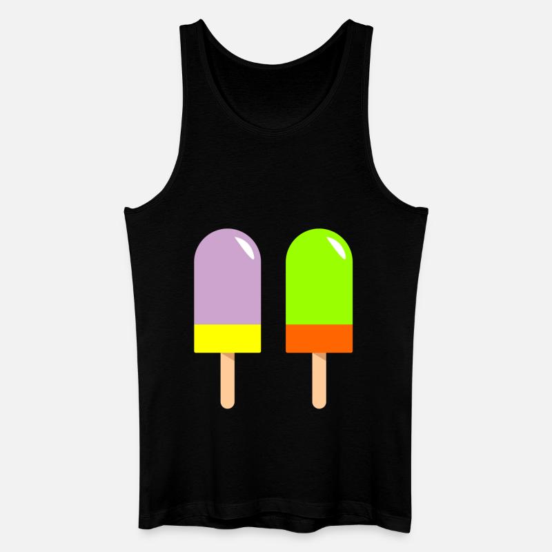 eis eiscreme restaurant ice cream sundae134 - Männer Bio Tank Top - Schwarz