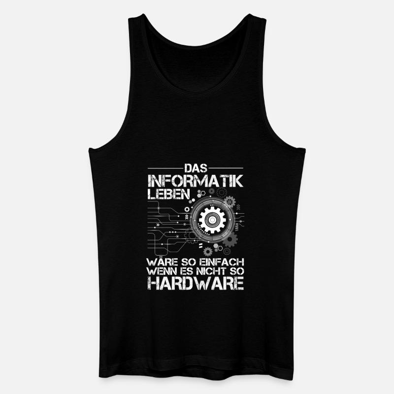 Informatik - Männer Bio Tank Top - Schwarz