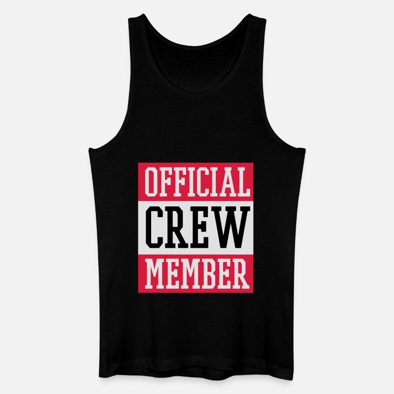 Official Crew Member - Männer Bio Tank Top - Schwarz