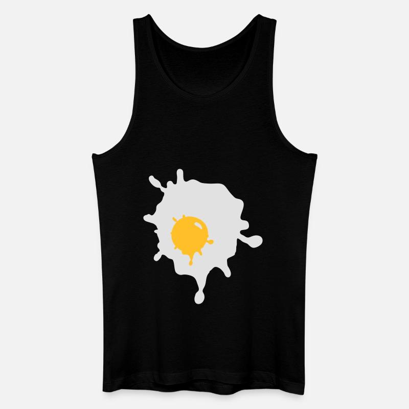 Ein Spiegelei - V2 - Männer Bio Tank Top - Schwarz