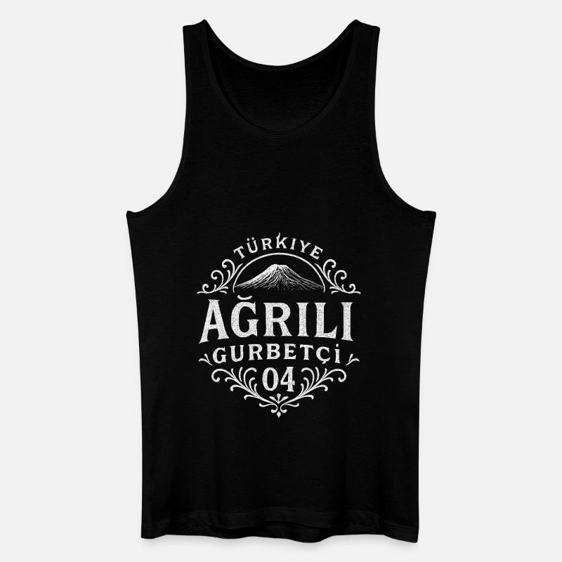 Ağrı - Männer Bio Tank Top - Schwarz