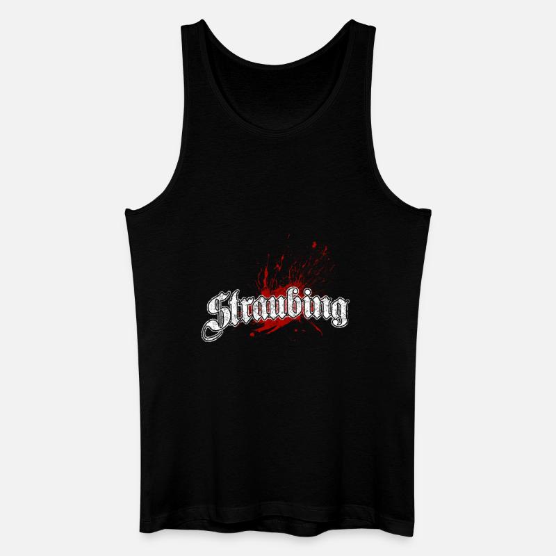 Straubing - Männer Bio Tank Top - Schwarz