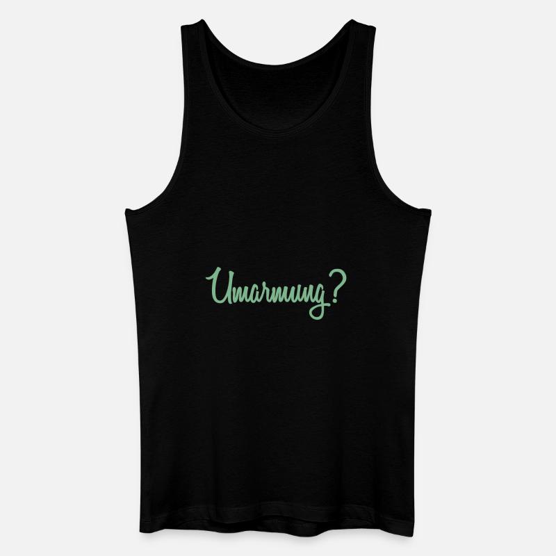 Umarmung? - Männer Bio Tank Top - Schwarz