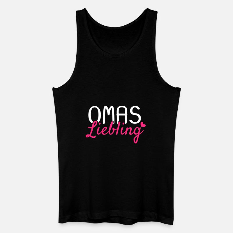Omas Liebling - Männer Bio Tank Top - Schwarz