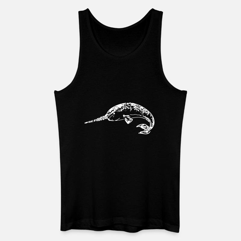 Narwal - Männer Bio Tank Top - Schwarz