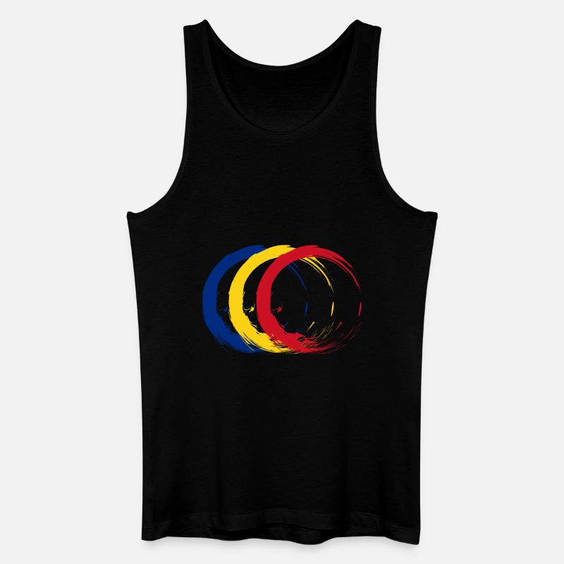 Flagge Rumäniens - Männer Bio Tank Top - Schwarz