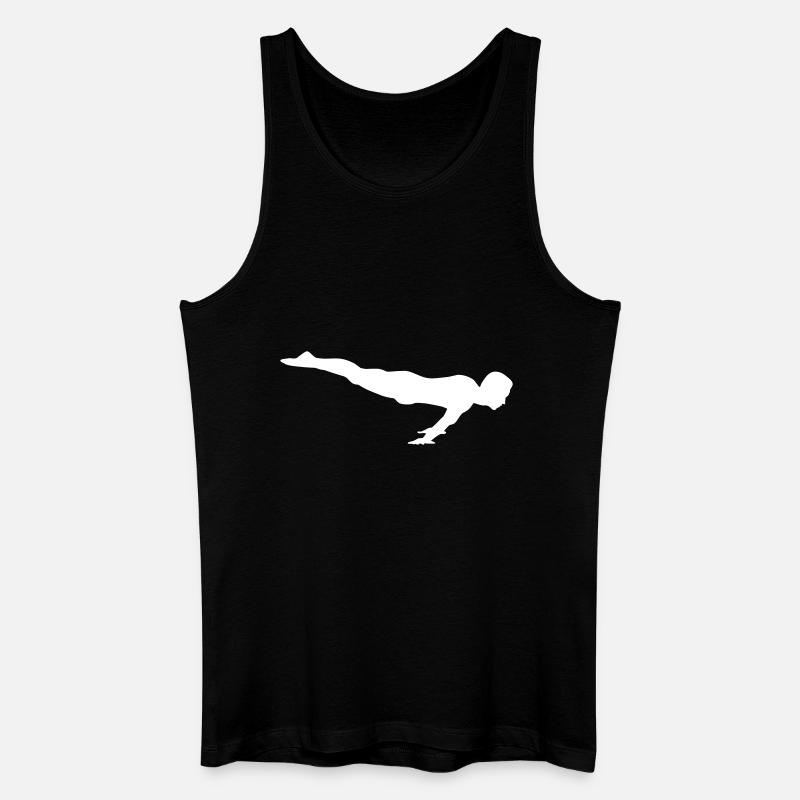 Turnen, Turner - Männer Bio Tank Top - Schwarz