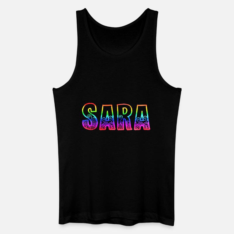 sara rs regenbogen - Männer Bio Tank Top - Schwarz
