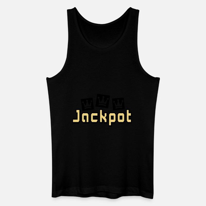 jackpot - Männer Bio Tank Top - Schwarz