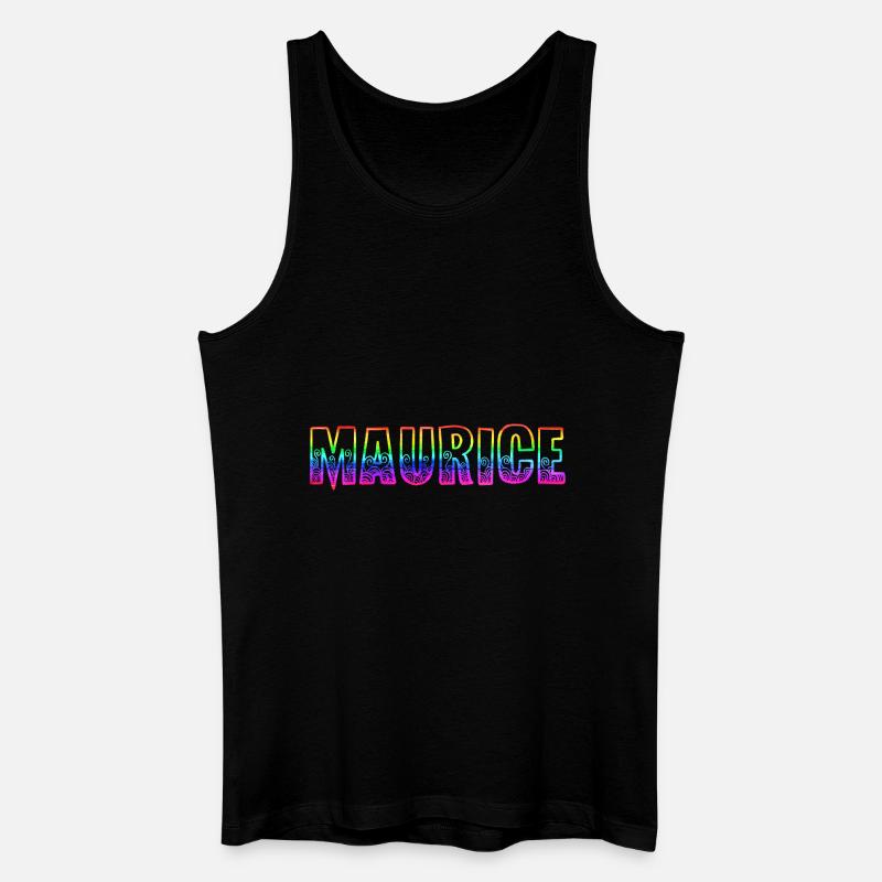 maurice rs regenbogen - Männer Bio Tank Top - Schwarz