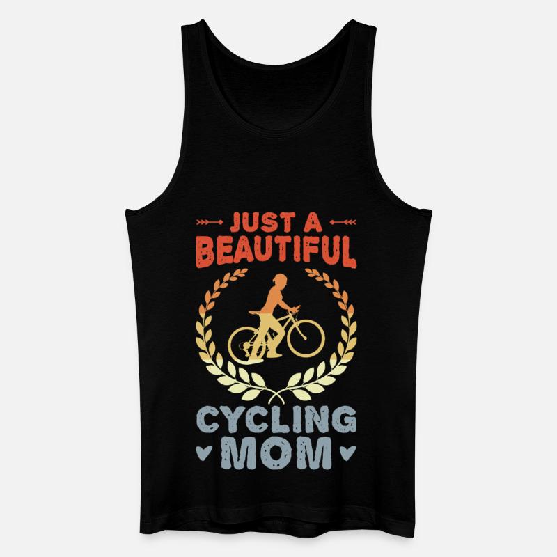 Fahrrad Mutter - Männer Bio Tank Top - Schwarz