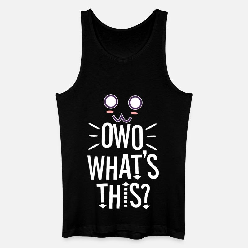 OwO Qu’est-ce que c’est ? - Débardeur bio Homme - noir