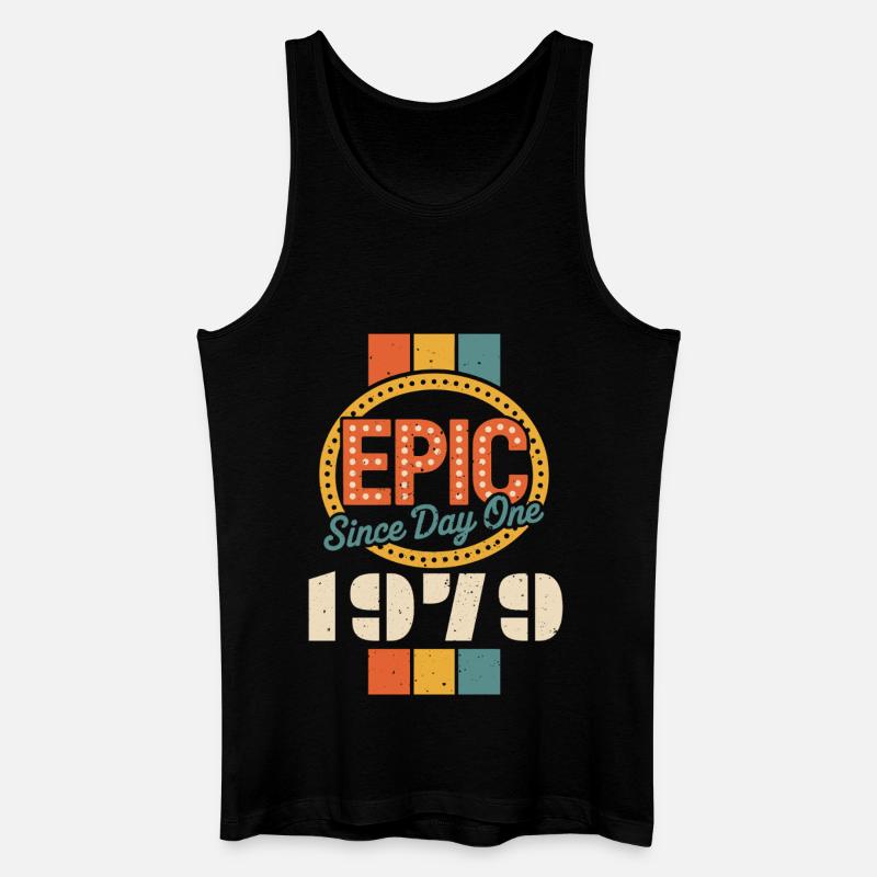 Legendär seit 1979 - Männer Bio Tank Top - Schwarz