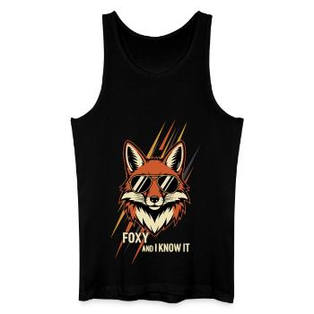 Foxy et moi le savons - Débardeur bio Homme - noir - Devant