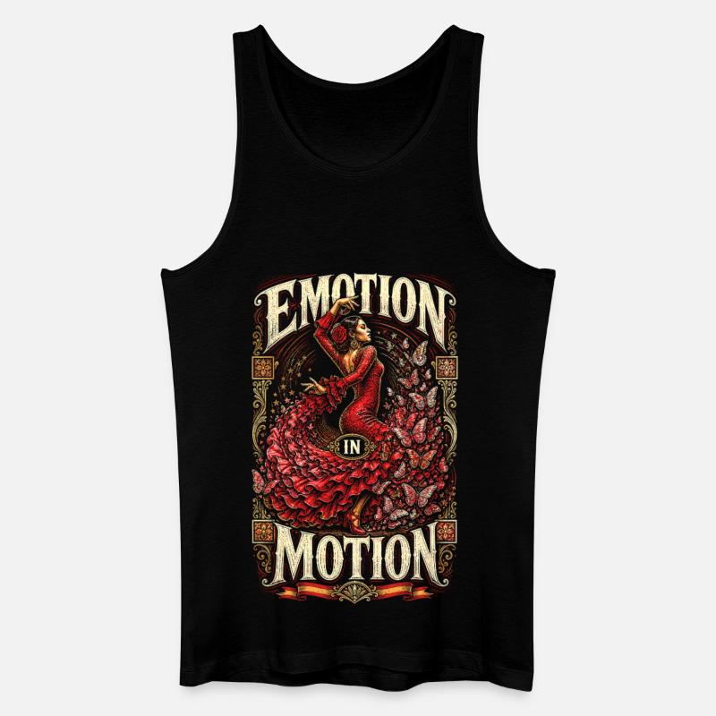 Flamenco Emotion In Motion - Männer Bio Tank Top - Schwarz