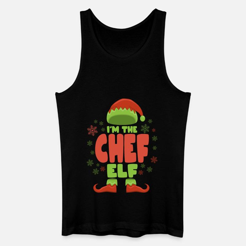 Chef Elfe de Noël - Débardeur bio Homme - noir