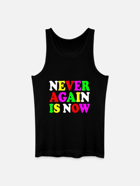 Never again is now - Débardeur bio Homme - noir