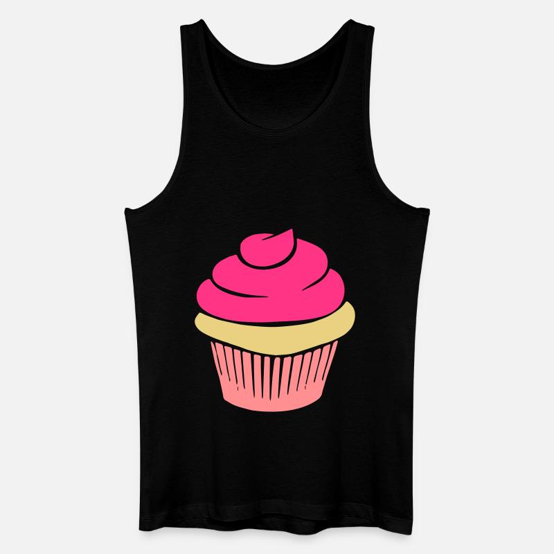 cupcake - Männer Bio Tank Top - Schwarz