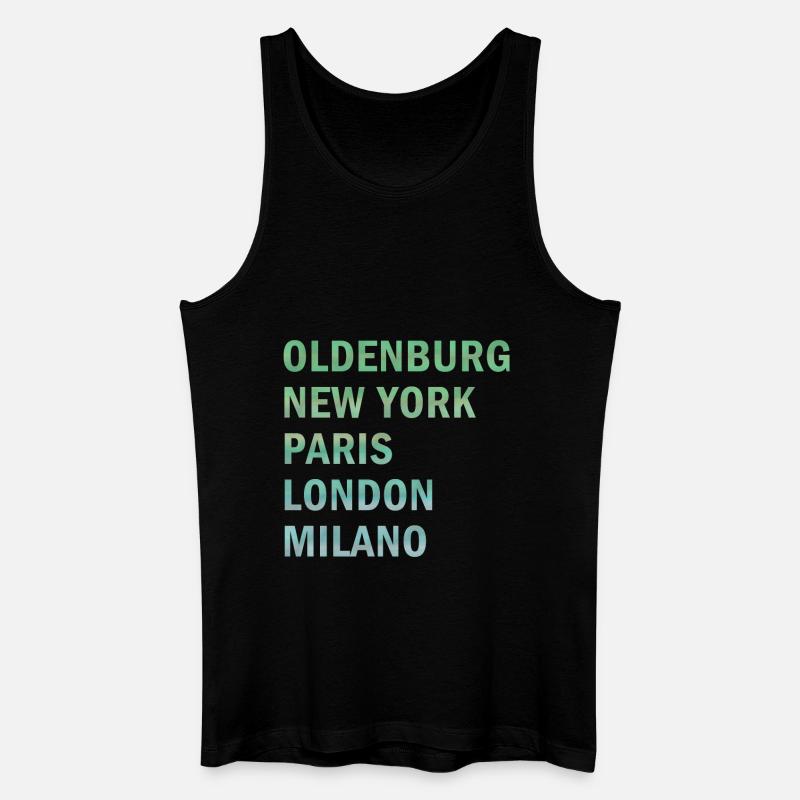 Metropole Oldenburg - Männer Bio Tank Top - Schwarz