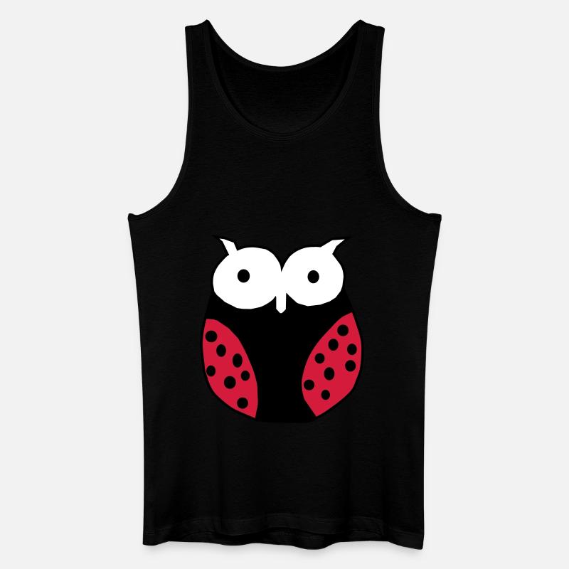 Marienkaefer Gross - Männer Bio Tank Top - Schwarz