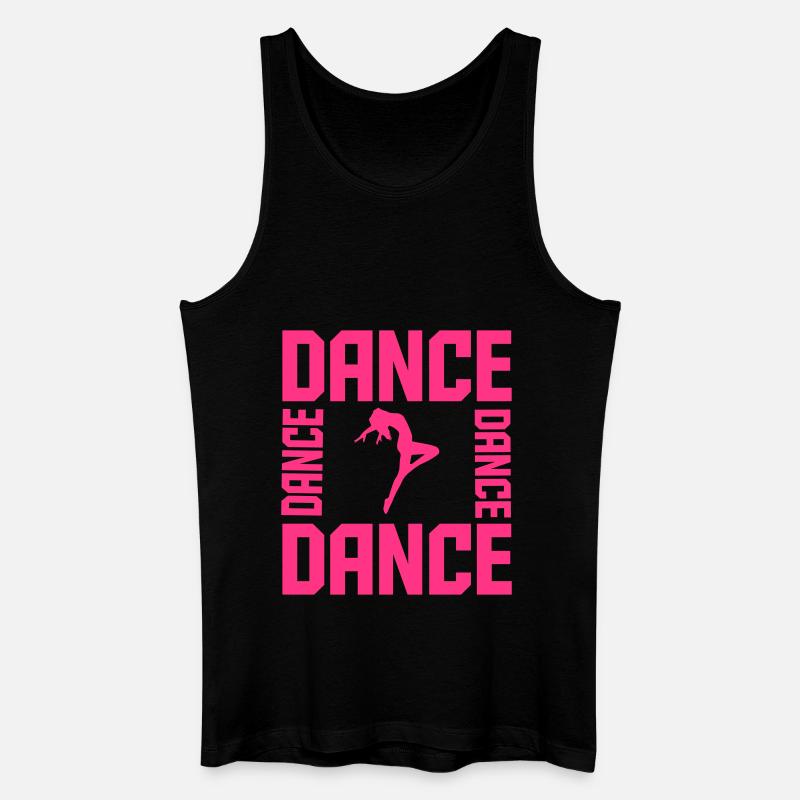 Dance - Männer Bio Tank Top - Schwarz