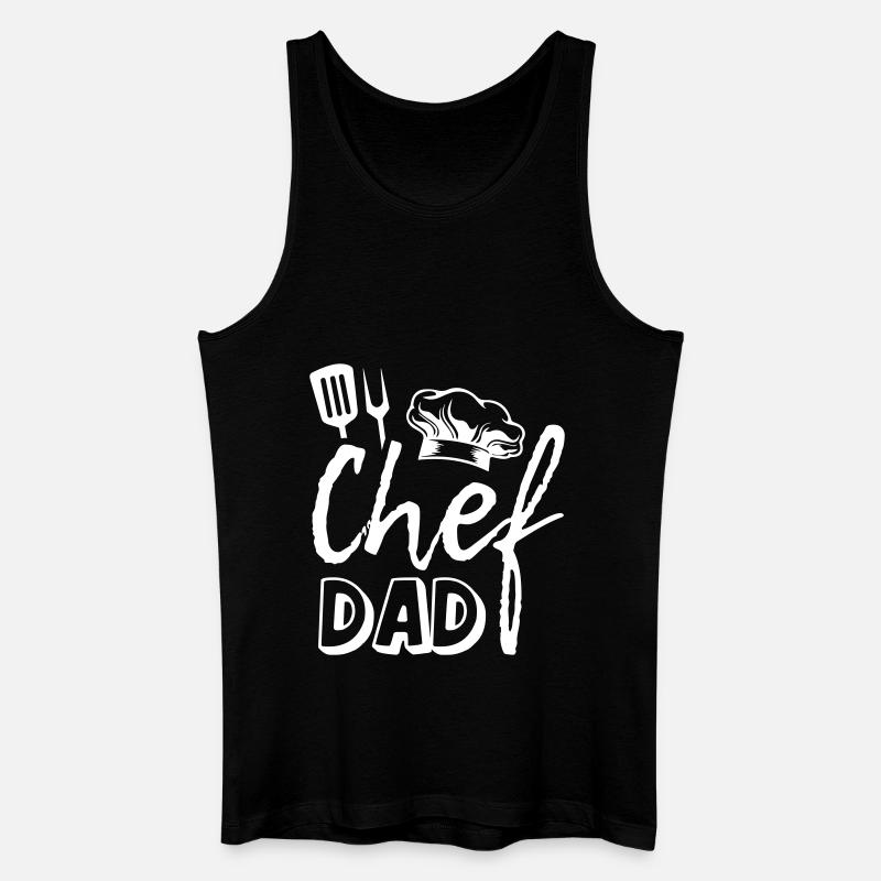 Chef Dad - Männer Bio Tank Top - Schwarz