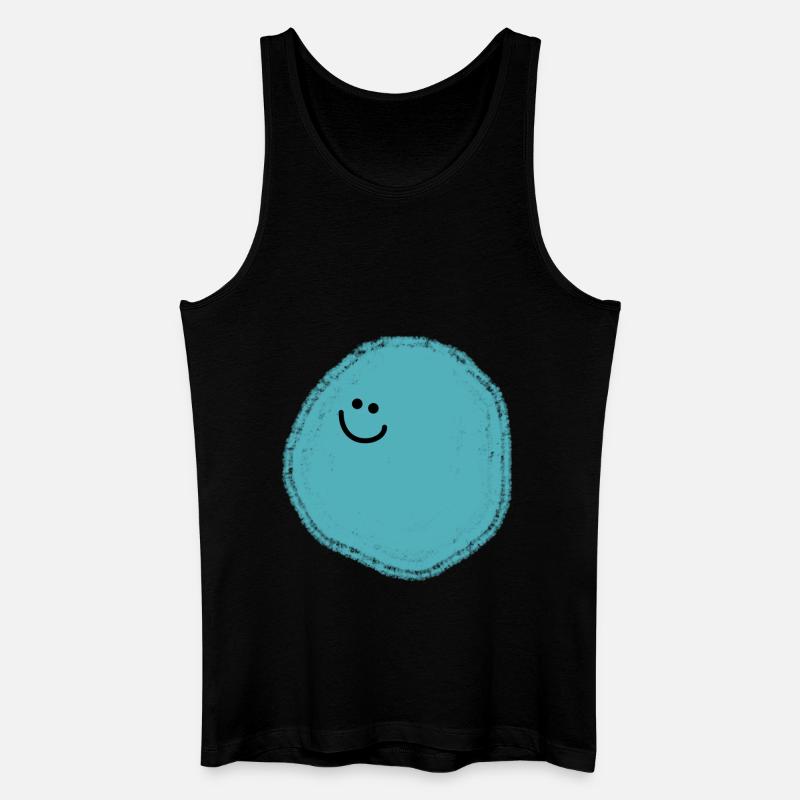Tiego (Blauer Ball) - Männer Bio Tank Top - Schwarz