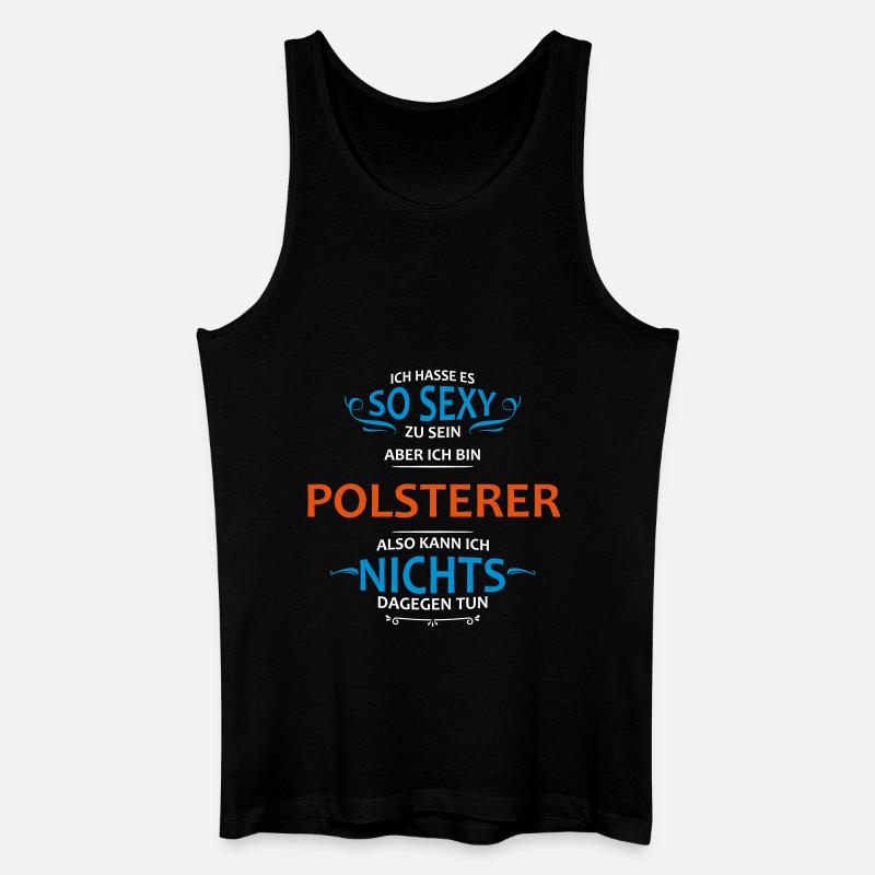 Polsterer Beruf - Männer Bio Tank Top - Schwarz