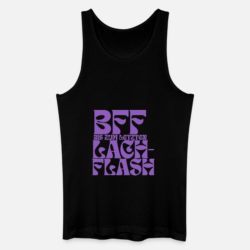 BFF - Freundschaft - beste Freunde - Männer Bio Tank Top - Schwarz