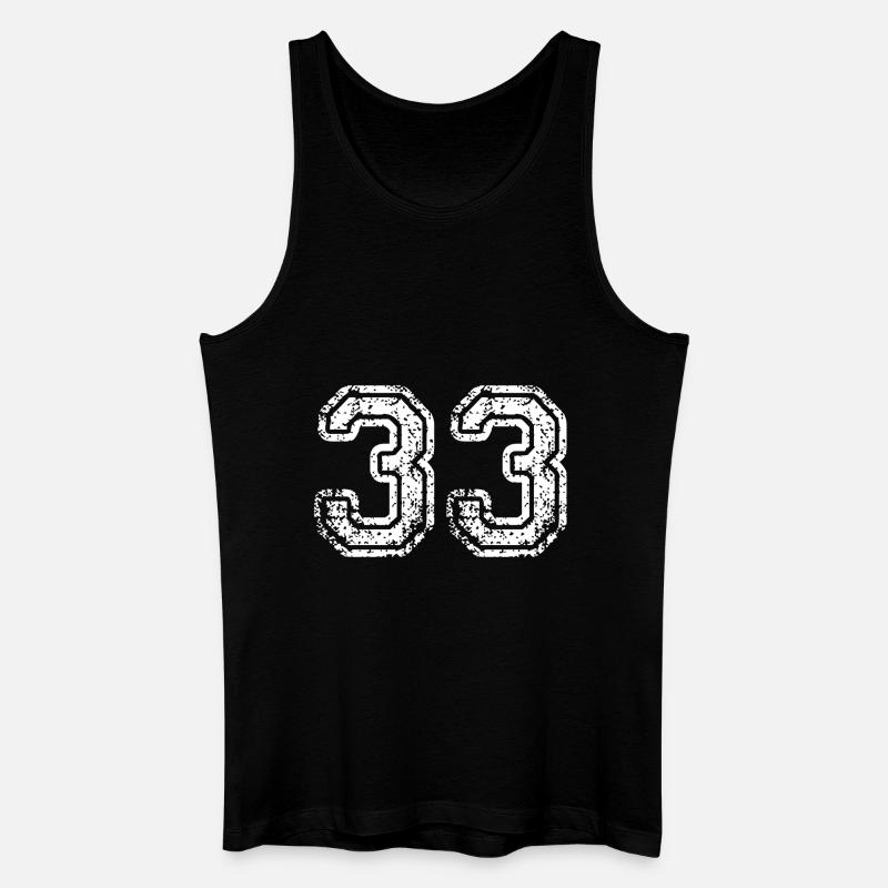 33 - Männer Bio Tank Top - Schwarz