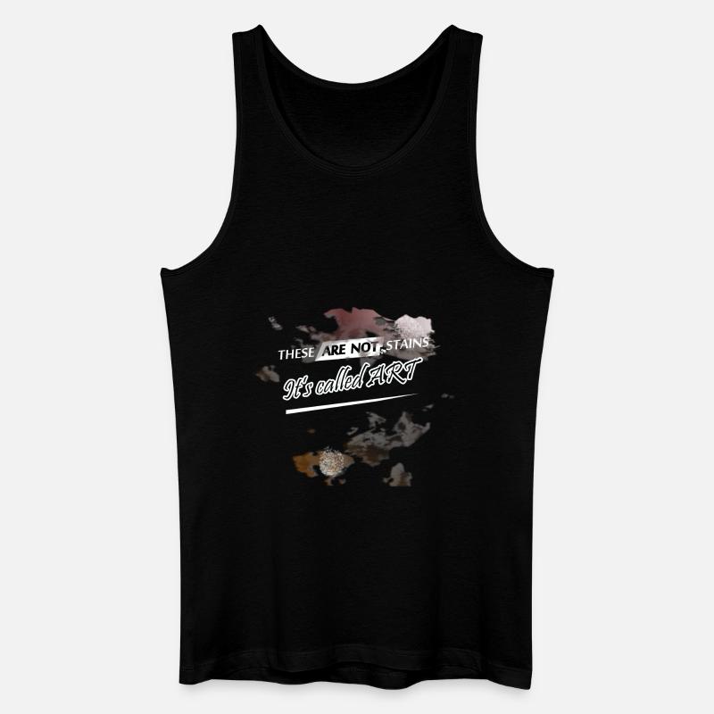 Art - Männer Bio Tank Top - Schwarz