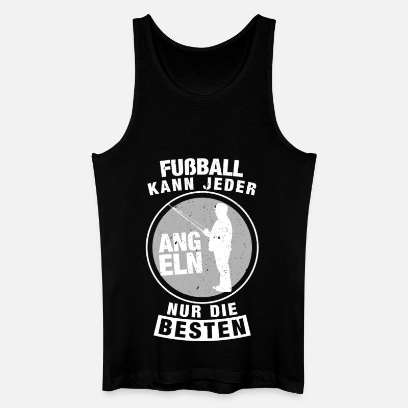 Angeln - Männer Bio Tank Top - Schwarz