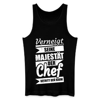 Chef- lustiges Geschenk - Männer Bio Tank Top - Schwarz - Vorne