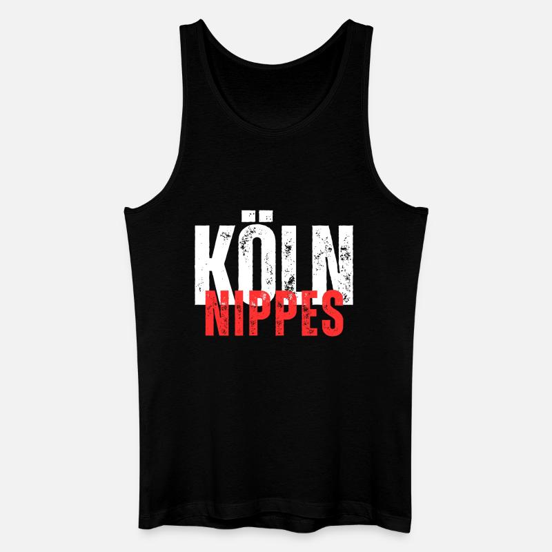 Nippes weiß rot - Männer Bio Tank Top - Schwarz