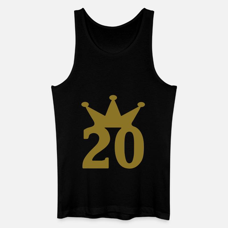 20 krone c1w7 - Männer Bio Tank Top - Schwarz