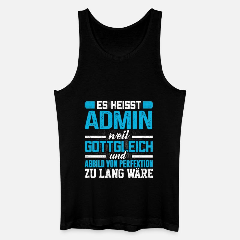 ADMIN - Perfekt - Männer Bio Tank Top - Schwarz