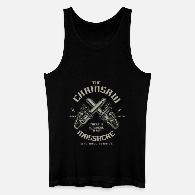 Chainsaw - Männer Bio Tank Top - Schwarz