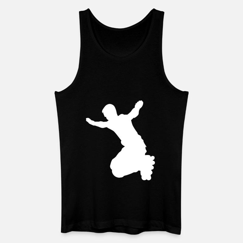 Inline Skater Rollerblades Rollschuhe Skating - Männer Bio Tank Top - Schwarz
