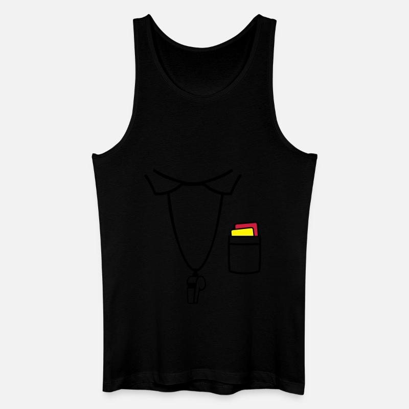Schiedsrichter - Männer Bio Tank Top - Schwarz