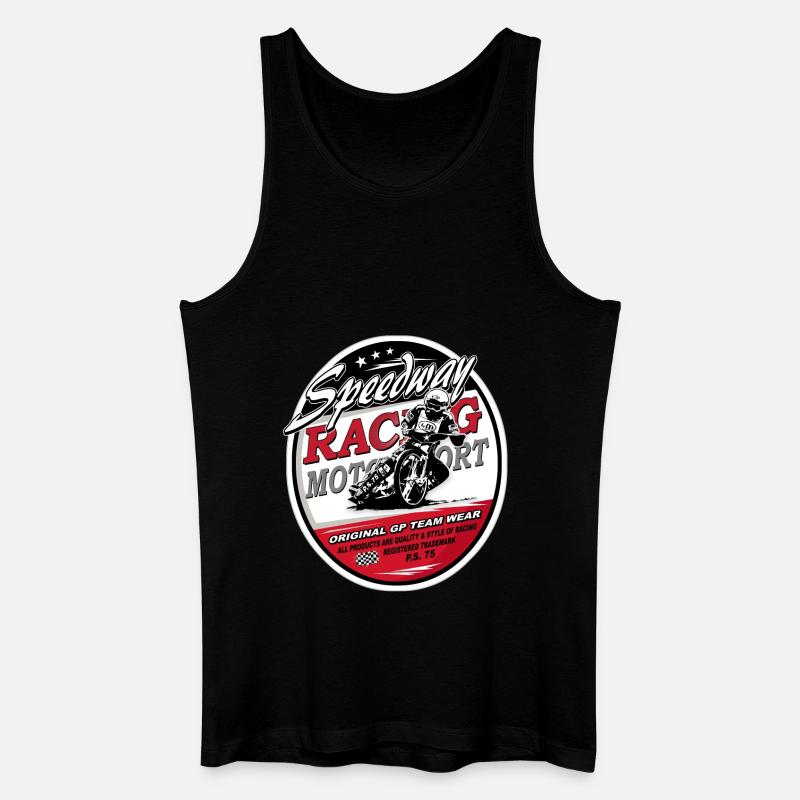 Speedway Racing_AAA - Männer Bio Tank Top - Schwarz