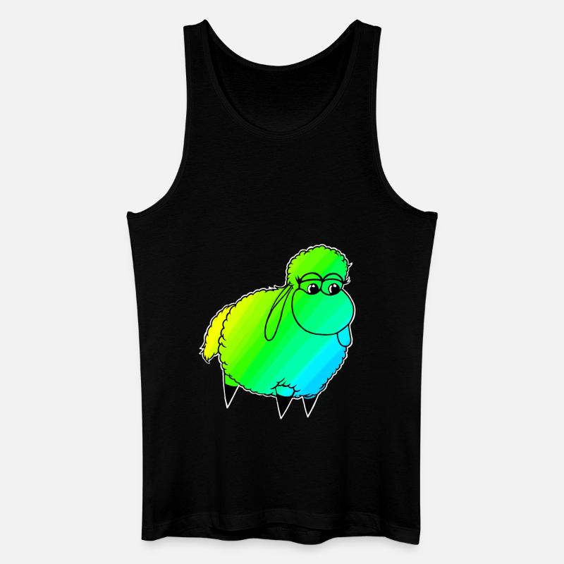 Wolly Sheeeepling Retro wave - Men’s Organic Tank Top - black