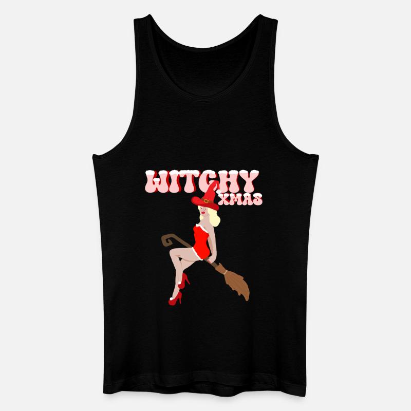 Hexenhafte Weihnachten - Männer Bio Tank Top - Schwarz